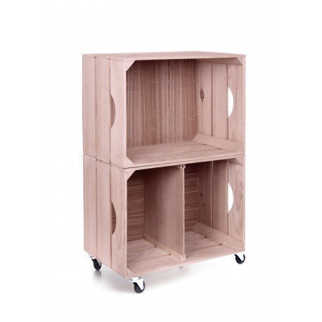 hacer estanterias con cajas de madera