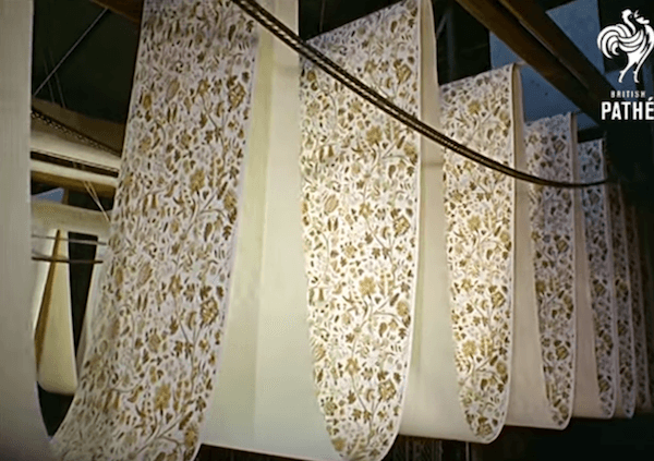 telas de cortina y papel pintado