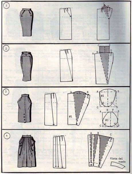 patrones de faldas